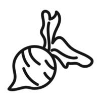 radish icon mark in filled style vector