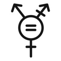 Rainbow LGBT flag icon mark in filled style vector