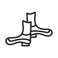 Rubber boots icon mark in filled style vector