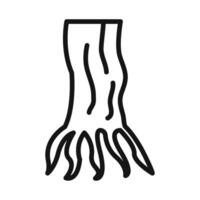 rubber roots icon mark in filled style vector