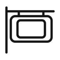 sign board icon mark in filled style vector