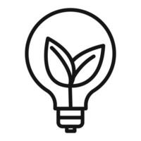Sustainable ecological energy icon mark in filled style vector