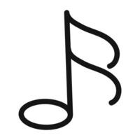 semiquaver note icon mark in filled style vector