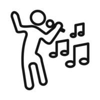 Sing icon mark in filled style vector