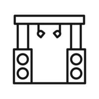 Stage icon mark in filled style vector