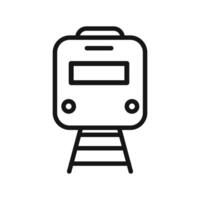 subway icon mark in filled style vector