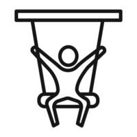 Swing Icon mark in filled style vector
