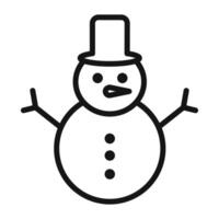snow man icon mark in filled style vector