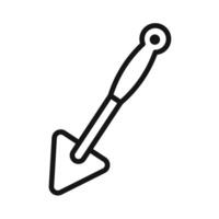 Trowel icon mark in filled style vector
