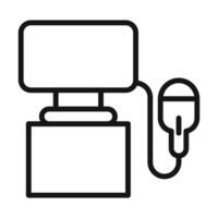 Ultrasound device icon mark in filled style vector