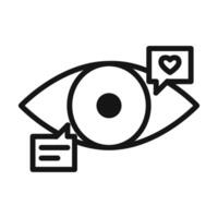 Viewable Impression icon mark in filled style vector