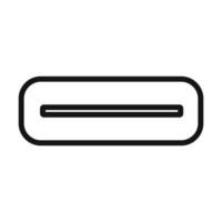 USB type c charger icon mark in filled style vector
