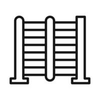 trellis icon mark in filled style vector