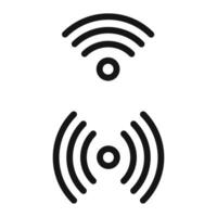 wifi signal icon mark in filled style vector
