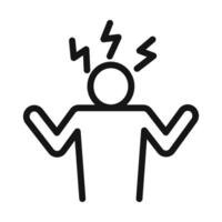 Angry person Symbol mark in filled style vector
