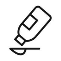 cough syrup Symbol mark in filled style vector