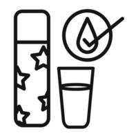 Drinking enough water Symbol mark in filled style vector