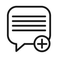 Add chat Symbol mark in filled style vector