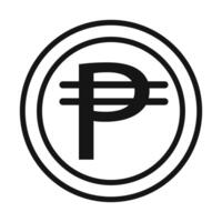 Cuba peso Symbol mark in filled style vector