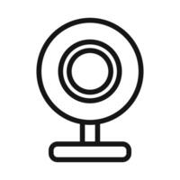 Digital Webcam Symbol mark in filled style vector