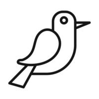 bird Symbol mark in filled style vector
