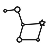 Big dipper Symbol mark in filled style vector