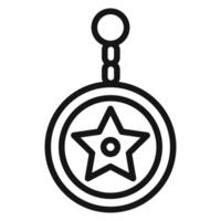 Key Chain Symbol mark in filled style vector