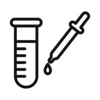 Laboratory test Symbol mark in filled style vector