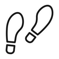 Footprints Symbol mark in filled style vector