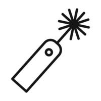 laser Symbol mark in filled style vector