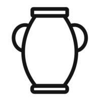 Manna Jar Symbol mark in filled style vector