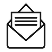 Mail message Symbol mark in filled style vector