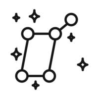 Lyra Constellation Symbol mark in filled style vector