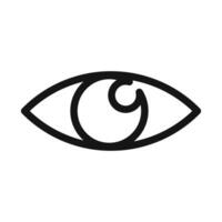 ojo símbolo marca en lleno estilo vector