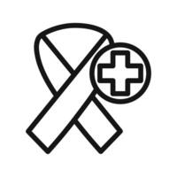 Oncology department Symbol mark in filled style vector