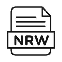 NRW File Document Symbol mark in filled style vector