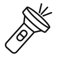 Flashlight Symbol mark in filled style vector