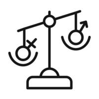 Hormone imbalance Symbol mark in filled style vector