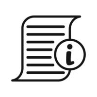 Help desk info page Symbol mark in filled style vector