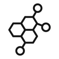 Hormones Symbol mark in filled style vector