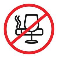 No alcohol and cigarettes Symbol mark in filled style vector