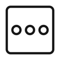 more button Symbol mark in filled style vector