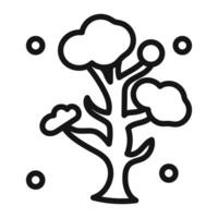Winter tree Symbol mark in filled style vector