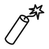 TNT dynamite Symbol mark in filled style vector