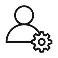 User Management Symbol mark in filled style vector