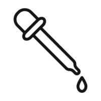 pipette Symbol mark in filled style vector