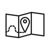 Pin on a map Symbol mark in filled style vector