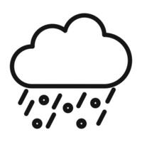 Rain Symbol mark in filled style vector