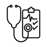 Regular health checkups Symbol mark in filled style vector