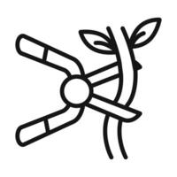 Pruning Symbol mark in filled style vector